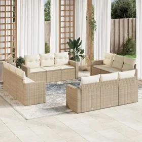 12-teiliges Gartensofa-Set und braune synthetische Rattankissen von , Gartensets - Ref: Foro24-3218758, Preis: 964,19 €, Raba...