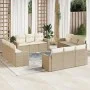 12-piece garden sofa set and brown synthetic rattan cushions by , Garden sets - Ref: Foro24-3218758, Price: 964,19 €, Discoun...