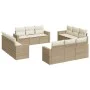 12-piece garden sofa set and brown synthetic rattan cushions by , Garden sets - Ref: Foro24-3218758, Price: 964,19 €, Discoun...