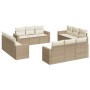 12-teiliges Gartensofa-Set und braune synthetische Rattankissen von , Gartensets - Ref: Foro24-3218758, Preis: 908,27 €, Raba...