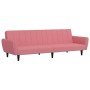 Rosafarbenes 2-Sitzer-Schlafsofa aus Samt von , Sofas - Ref: Foro24-375861, Preis: 257,86 €, Rabatt: %