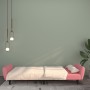 Rosafarbenes 2-Sitzer-Schlafsofa aus Samt von , Sofas - Ref: Foro24-375861, Preis: 257,86 €, Rabatt: %