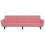 Rosafarbenes 2-Sitzer-Schlafsofa aus Samt von , Sofas - Ref: Foro24-375861, Preis: 253,48 €, Rabatt: %