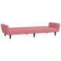 Rosafarbenes 2-Sitzer-Schlafsofa aus Samt von , Sofas - Ref: Foro24-375861, Preis: 257,86 €, Rabatt: %