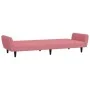 Rosafarbenes 2-Sitzer-Schlafsofa aus Samt von , Sofas - Ref: Foro24-375861, Preis: 253,48 €, Rabatt: %