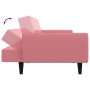 Rosafarbenes 2-Sitzer-Schlafsofa aus Samt von , Sofas - Ref: Foro24-375861, Preis: 257,86 €, Rabatt: %