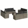 Gartensofa-Set mit Kissen, 13-teilig, graues synthetisches Rattan von , Gartensets - Ref: Foro24-3218770, Preis: 888,75 €, Ra...