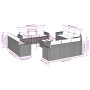 Garden sofa and cushion set 13 pieces black synthetic rattan by , Garden sets - Ref: Foro24-3218766, Price: 831,92 €, Discoun...