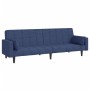 2-seater sofa bed with two blue fabric pillows by , Sofas - Ref: Foro24-375837, Price: 308,99 €, Discount: %