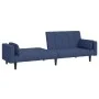 2-seater sofa bed with two blue fabric pillows by , Sofas - Ref: Foro24-375837, Price: 303,87 €, Discount: %