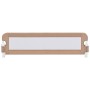 Barandilla de seguridad cama de niño poliéster taupe 150x42 cm de vidaXL, Barandillas de seguridad - Ref: Foro24-10165, Preci...