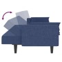 2-seater sofa bed with two blue fabric pillows by , Sofas - Ref: Foro24-375837, Price: 308,99 €, Discount: %