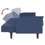 2-seater sofa bed with two blue fabric pillows by , Sofas - Ref: Foro24-375837, Price: 303,87 €, Discount: %