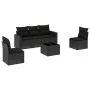6-piece garden sofa set and black synthetic rattan cushions by , Garden sets - Ref: Foro24-3218785, Price: 365,42 €, Discount: %