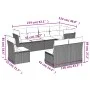 8-piece garden sofa set and black synthetic rattan cushions by , Garden sets - Ref: Foro24-3249594, Price: 496,29 €, Discount: %