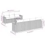 Gartensofa-Set mit beigen Kissen 8 Stück PE-Rattan von , Gartensets - Ref: Foro24-3218718, Preis: 561,28 €, Rabatt: %