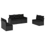 7-teiliges Garten-Essset und schwarze Kissen aus synthetischem Rattan von , Gartensets - Ref: Foro24-3218815, Preis: 427,01 €...