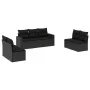 Set de comedor de jardín 7 pzas y cojines ratán sintético negro de , Conjuntos de jardín - Ref: Foro24-3218815, Precio: 429,4...