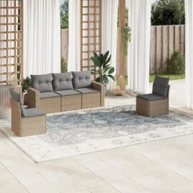 Garden sofa set with cushions 5 pieces beige synthetic rattan by , Garden sets - Ref: Foro24-3218779, Price: 306,14 €, Discou...