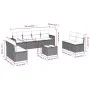9-teiliges Gartensofa-Set mit beigen synthetischen Rattankissen von , Gartensets - Ref: Foro24-3218848, Preis: 571,39 €, Raba...