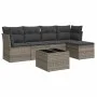 6-piece garden furniture set and gray synthetic rattan cushions by , Garden sets - Ref: Foro24-3217570, Price: 322,02 €, Disc...