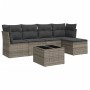 6-teiliges Gartenmöbel-Set und graue synthetische Rattankissen von , Gartensets - Ref: Foro24-3217570, Preis: 322,30 €, Rabat...