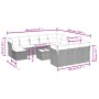 Garden sofa set with cushions 13 pieces beige synthetic rattan by , Garden sets - Ref: Foro24-3250478, Price: 851,45 €, Disco...