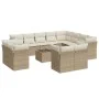 Gartensofa-Set mit Kissen, 13-teilig, beiges synthetisches Rattan von , Gartensets - Ref: Foro24-3218538, Preis: 962,02 €, Ra...
