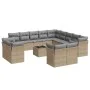 14-piece garden sofa set with beige synthetic rattan cushions by , Garden sets - Ref: Foro24-3218559, Price: 902,81 €, Discou...