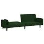 2-Sitzer-Schlafsofa mit zwei dunkelgrünen Samtkissen von , Sofas - Ref: Foro24-375849, Preis: 271,87 €, Rabatt: %