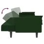 2-Sitzer-Schlafsofa mit zwei dunkelgrünen Samtkissen von , Sofas - Ref: Foro24-375849, Preis: 271,87 €, Rabatt: %