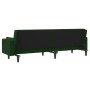 2-seater sofa bed with two dark green velvet pillows by , Sofas - Ref: Foro24-375849, Price: 278,84 €, Discount: %