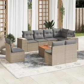 9-piece garden sofa set with beige synthetic rattan cushions by , Garden sets - Ref: Foro24-3225485, Price: 556,79 €, Discoun...