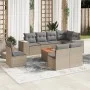 9-piece garden sofa set with beige synthetic rattan cushions by , Garden sets - Ref: Foro24-3225485, Price: 556,79 €, Discoun...