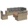 9-piece garden sofa set with beige synthetic rattan cushions by , Garden sets - Ref: Foro24-3225485, Price: 556,79 €, Discoun...