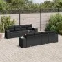 8-piece garden sofa set and black synthetic rattan cushions by , Garden sets - Ref: Foro24-3225362, Price: 672,30 €, Discount: %