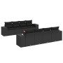 8-piece garden sofa set and black synthetic rattan cushions by , Garden sets - Ref: Foro24-3225362, Price: 645,14 €, Discount: %