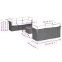 7-piece garden sofa set with gray PE rattan cushions by , Garden sets - Ref: Foro24-3223491, Price: 410,36 €, Discount: %