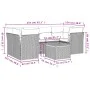 7-piece garden sofa set with gray PE rattan cushions by , Garden sets - Ref: Foro24-3223498, Price: 410,36 €, Discount: %