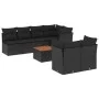 8-teiliges Gartensofa-Set und schwarze synthetische Rattankissen von , Gartensets - Ref: Foro24-3223514, Preis: 521,61 €, Rab...
