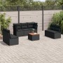 Set de sofás de jardín 8 piezas y cojines ratán sintético negro de , Conjuntos de jardín - Ref: Foro24-3223563, Precio: 460,43 €
