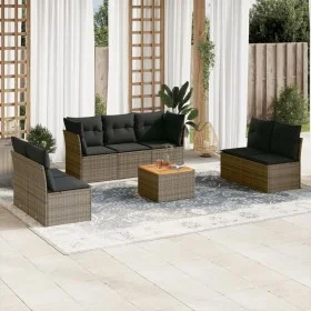8-teiliges Gartensofa-Set und graue synthetische Rattankissen von , Gartensets - Ref: Foro24-3223568, Preis: 432,07 €, Rabatt: %