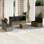 Set de sofás de jardín 8 pzas y cojines ratán sintético gris de , Conjuntos de jardín - Ref: Foro24-3223568, Precio: 434,47 €...