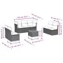 8-piece garden sofa set and gray synthetic rattan cushions by , Garden sets - Ref: Foro24-3223568, Price: 432,07 €, Discount: %