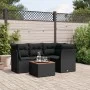 5-teiliges Gartenmöbel-Set und schwarze synthetische Rattankissen von , Gartensets - Ref: Foro24-3223619, Preis: 325,30 €, Ra...