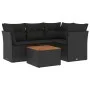 5-teiliges Gartenmöbel-Set und schwarze synthetische Rattankissen von , Gartensets - Ref: Foro24-3223619, Preis: 325,30 €, Ra...