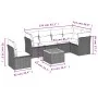 7-piece garden sofa set and beige synthetic rattan cushions by , Garden sets - Ref: Foro24-3223665, Price: 414,84 €, Discount: %