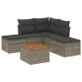 6-piece garden furniture set and gray synthetic rattan cushions by , Garden sets - Ref: Foro24-3223673, Price: 292,72 €, Disc...