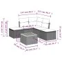 6-piece garden furniture set and gray synthetic rattan cushions by , Garden sets - Ref: Foro24-3223673, Price: 292,72 €, Disc...