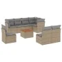 9-piece garden sofa set with beige synthetic rattan cushions by , Garden sets - Ref: Foro24-3223686, Price: 521,07 €, Discoun...